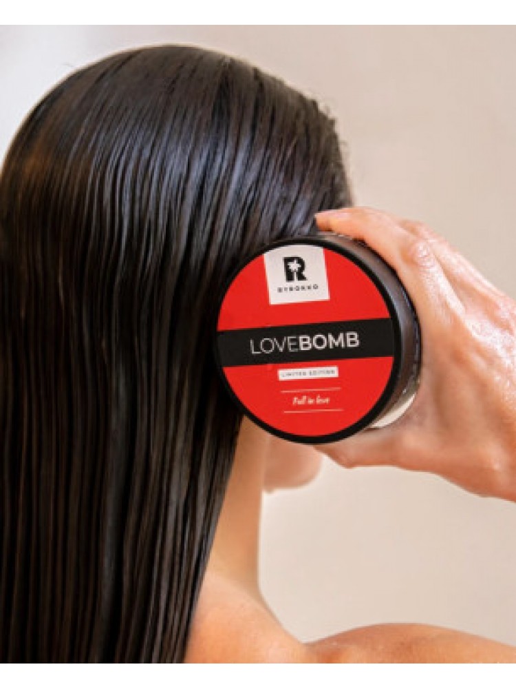 Byrokko Love Bomb maitinanti plaukų kaukė, 180 gr