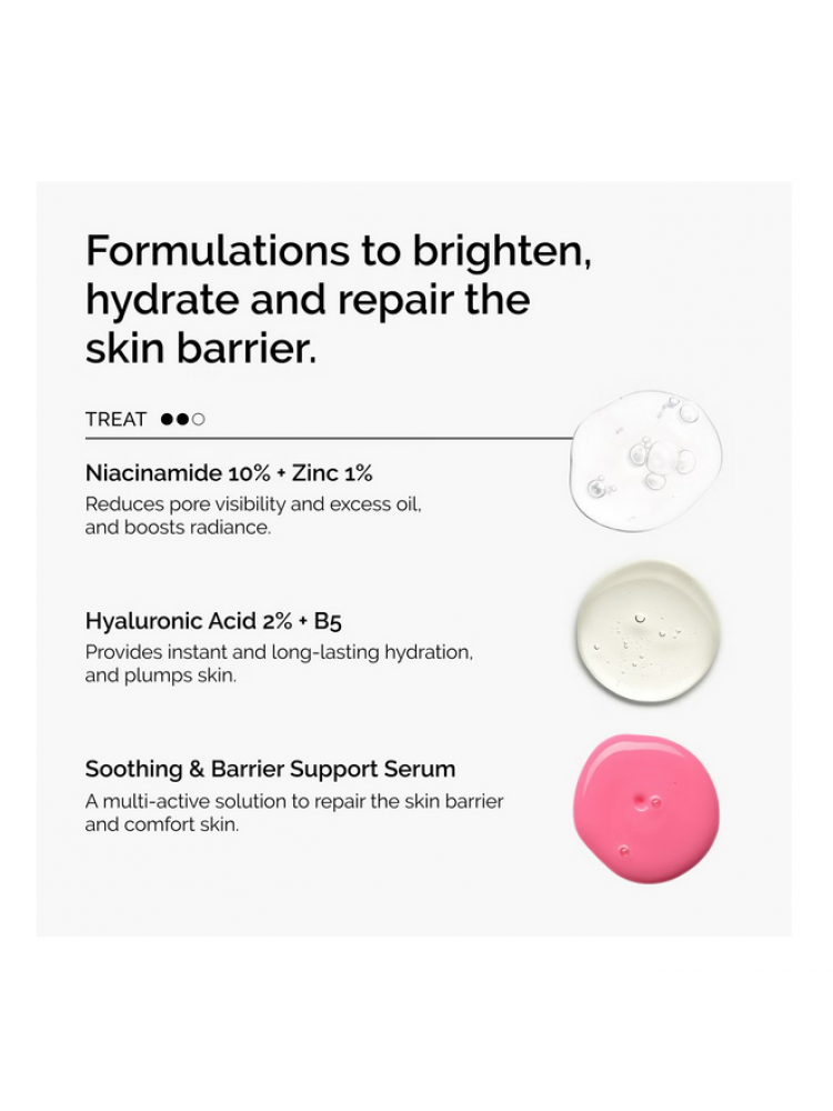 The Ordinary skaistinantis ir odos barjerą atkuriantis rinkinys, 30 ml „The Mini Essentials Set" The Ordinary skaistinantis ir odos barjerą atkuriantis rinkinys, 30 ml „The Mini Essentials Set"